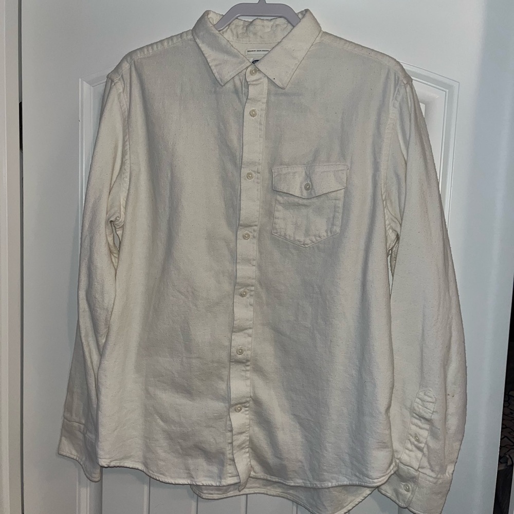 Old Navy White/Cream Flannel